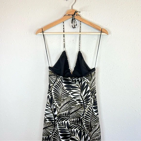 Christian Lacroix Botanical Print Keyhole Satin Mini Cocktail Dress Sz XS NWT - Picture 9 of 16